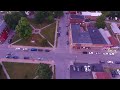 Downtown and all the folks on "Flag Hill"