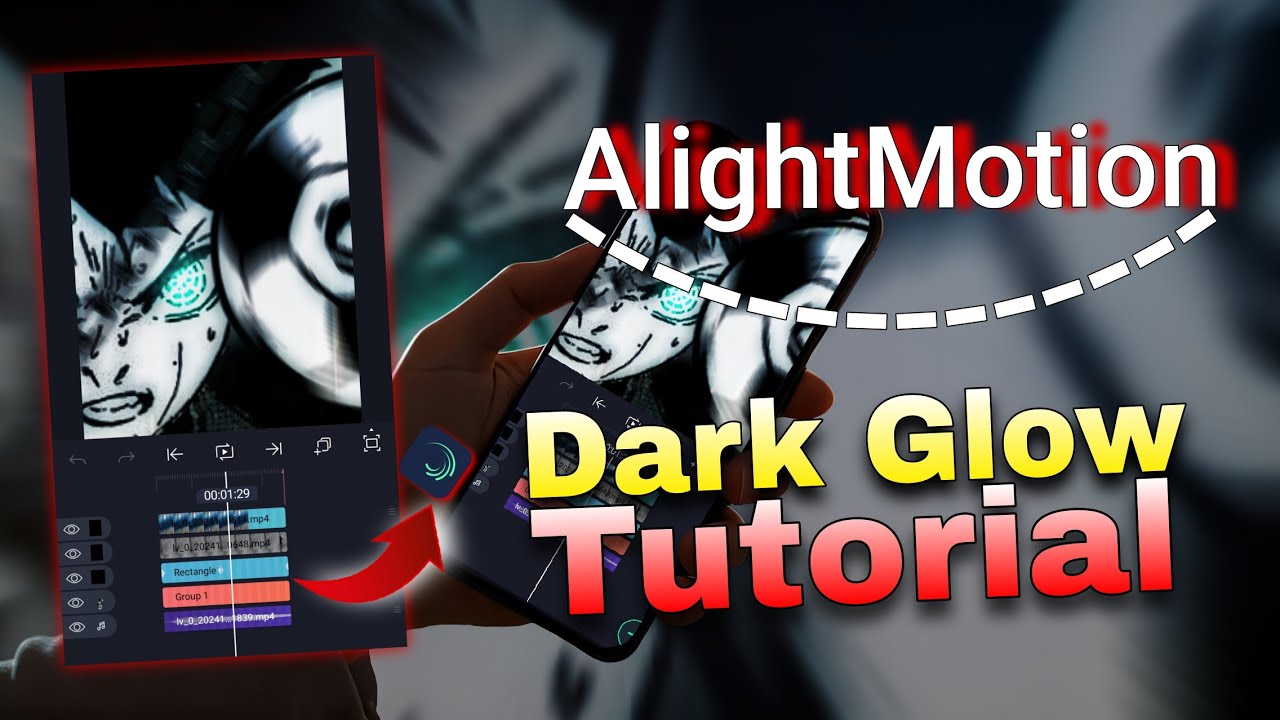 Dark Glow with Manga Eyes on Alight motion - YouTube