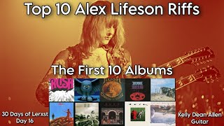 Alex Lifeson / Rush - Top 10 Greatest Guitar Riffs (The First 10 Albums)