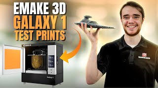 EMAKE3D - GALAXY 1 UNBOXING & TEST PRINTS