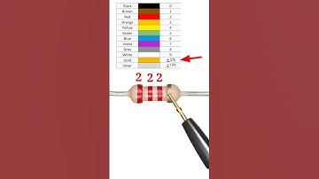 2.2k resistor color code  // #resistorcolorcoding #shortvideo