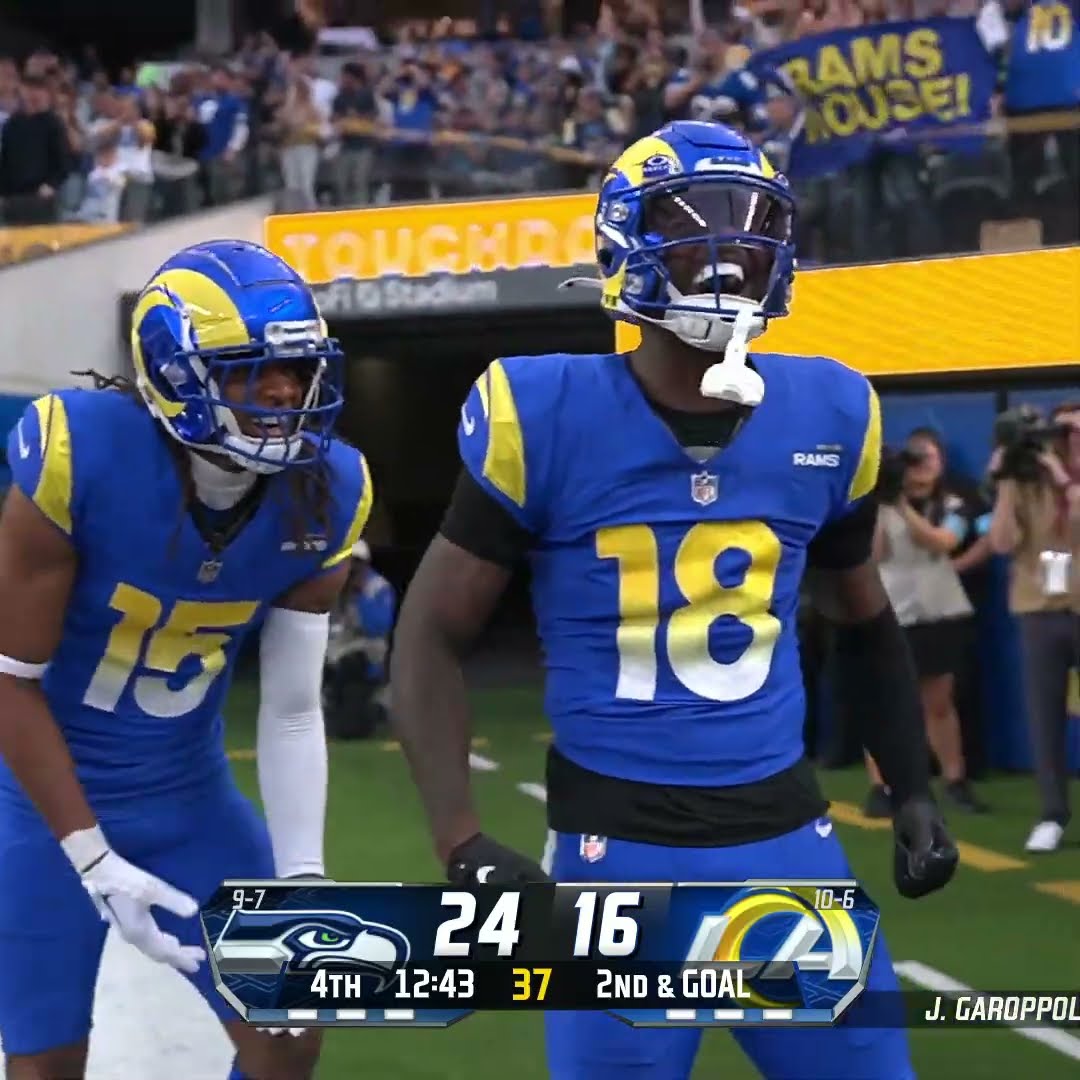 Tyler Johnson catches for a 4-yard Touchdown vs. Seattle Seahawks