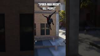 "Spider-Man Doesn't Kill People" RAHHH Spider-Man 2 PS5 #spiderman #spiderman2 #marvel #shorts
