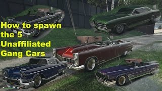 GTA V Online Unaffiliated Gang Cars screenshot 1