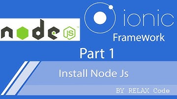 Part 1 Install Node js (การติดตั้ง ionic) - Ionic basic App