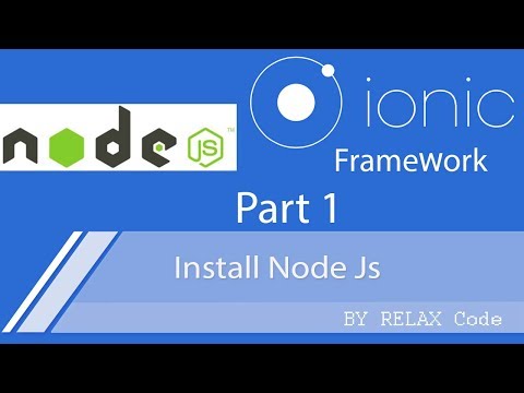 Part 1 Install Node js (การติดตั้ง ionic) - Ionic basic App