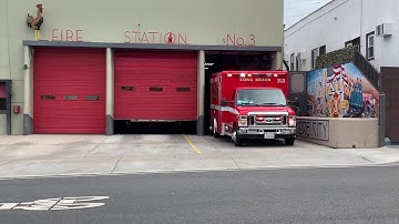 LBFD Engine 3 Rescue 3 responding