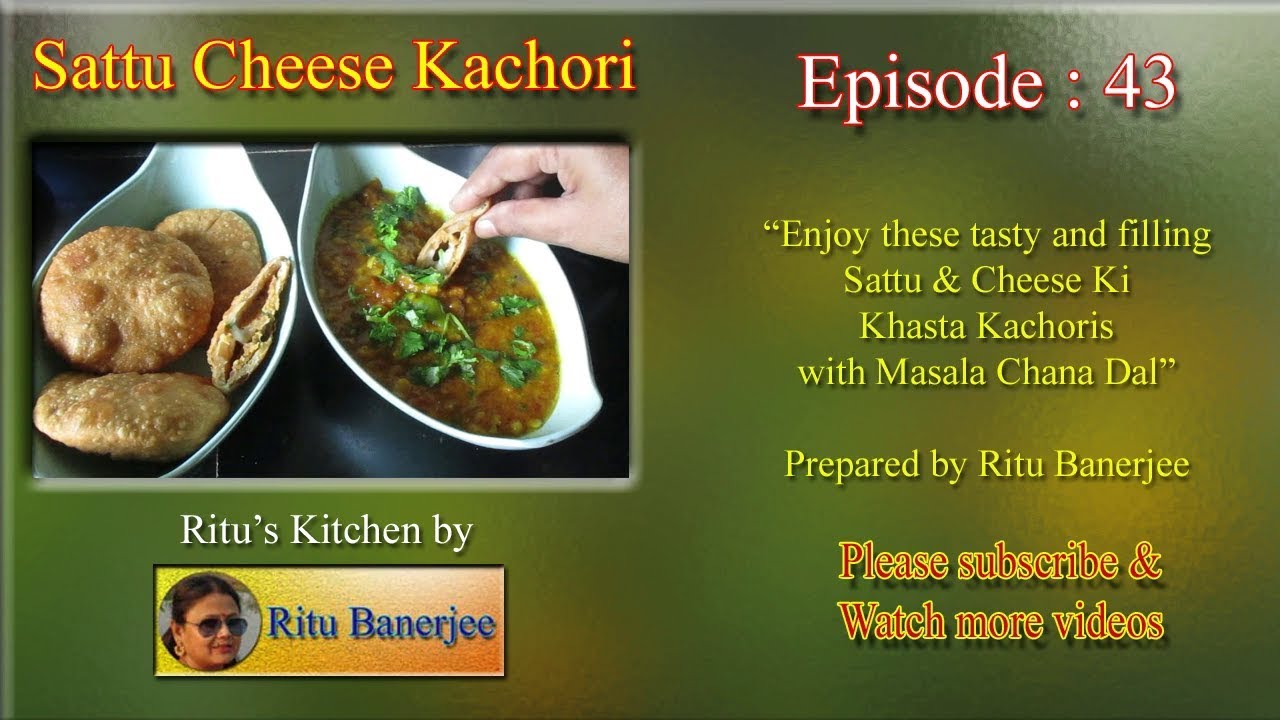 Sattu Cheese Kachori by Ritu Banerjee