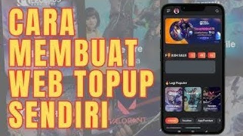 Cara Membuat Web Top Up Game Sendiri - Miliki Web Top Up Sendiri !!!