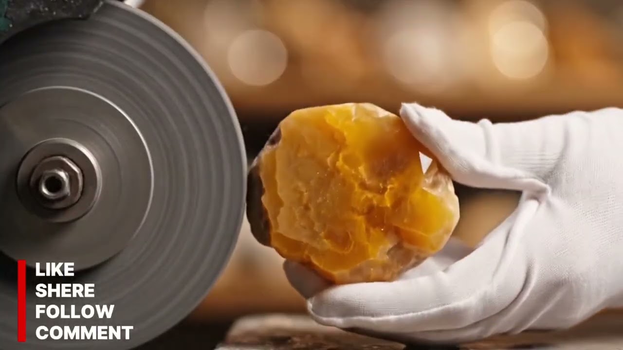 💎 From Raw Crystal to Luxury Ring: The Mesmerizing Cancrinite Transformation (ASMR)