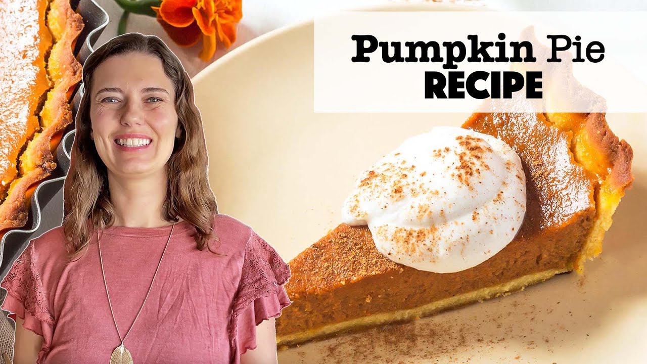Pumpkin Pie Recipe with Coconut Flour Crust - YouTube