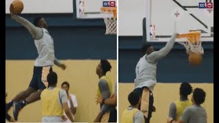 Zion Williamson COCKS IT BACK For the Dunk! | New Orleans Pelicans Practice