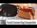 Coach Camera Bag Comparison | Coated Canvas Signature vs. Pebble Leather | 29411 vs 1025 B4NQ4