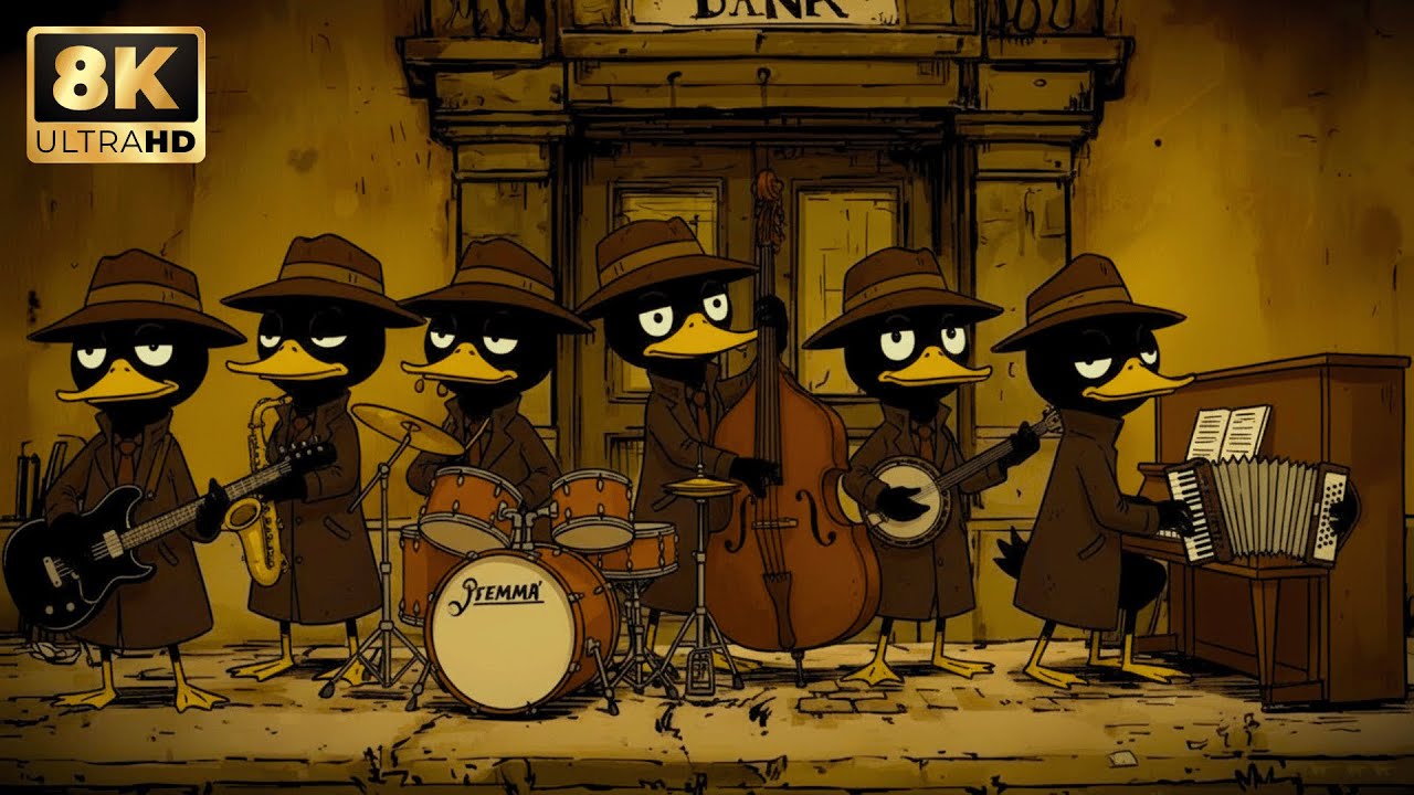 Quiet Night Productivity — Noir Jazz with Warm Bass & Rhodes | Coding and Study Code Hard