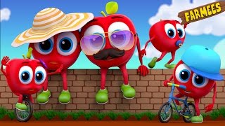 Apple Finger Family Nursery Rhymes Kids Song Fruits Song By Farmees