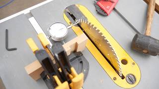 How to Clean and Calibrate a Jobsite Tablesaw - Tablesaw Tune-up and Maintenance
