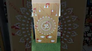 Mandir Jali Temple Jali Acrylic Om Desgin #acrylic #nameplatedesign #metro #mandir #templedesign