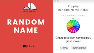 Flippity. Flippity сайтында RANDOM NAME жасау. Кездейсоқ оқушыны таңдау.