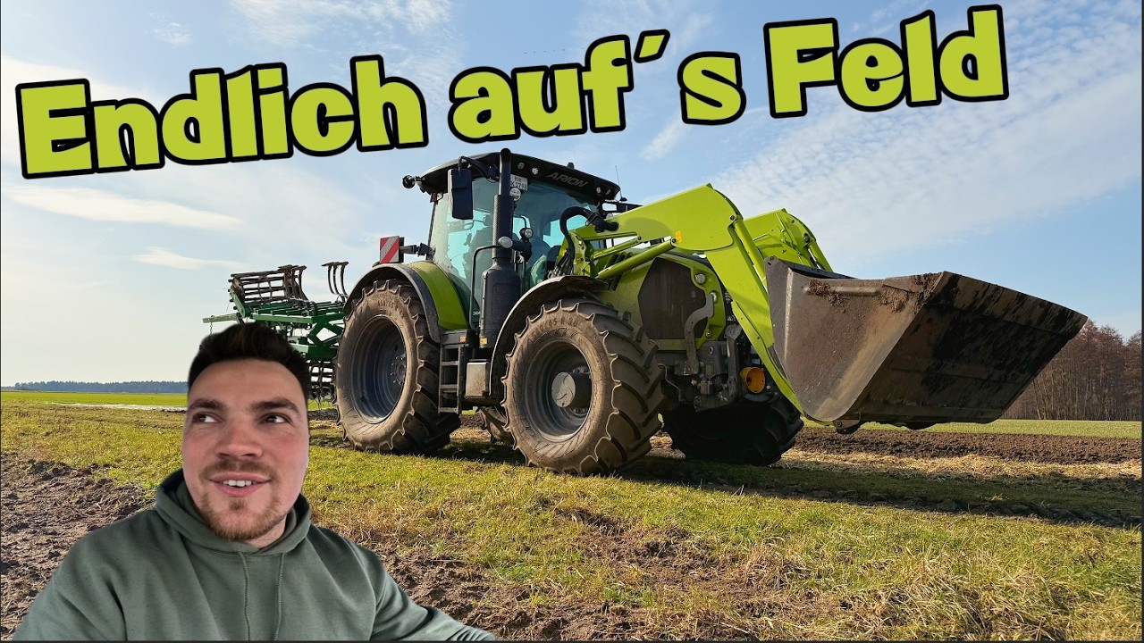 Sommer-Weizen Nachsaat und aufräumen bei den Kartoffelmieten | Farmvlog #254