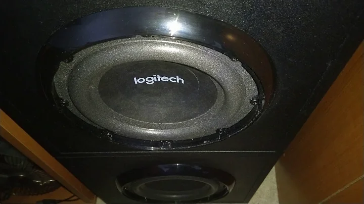 Bass Excursion Test On 2 Logitech Z623 THX Speakers at 100% Bass