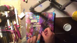 #CreativeHeartMonday - Quick Mixed Media Paint on Wooden Panel