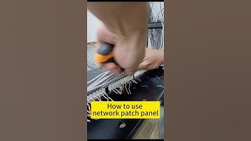 How to use network patch panel? #network
