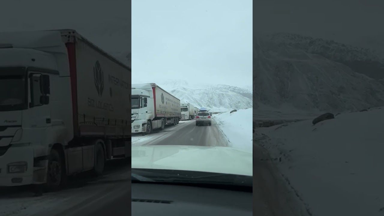 Дорога Верхний Ларс-Казбеги.  Из зимы в осень 🍂