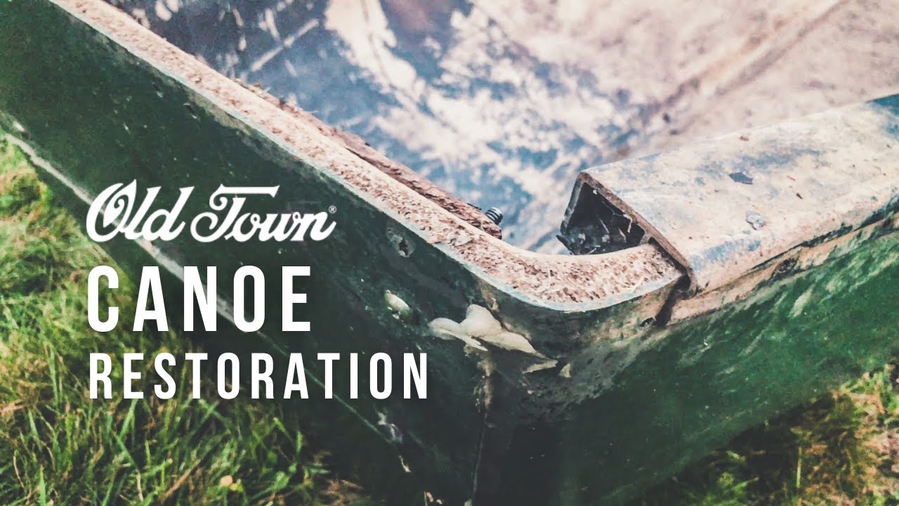 Old Town Canoe RESTORATION - SURPRISE hull issue, Transom Cap, Paint removal