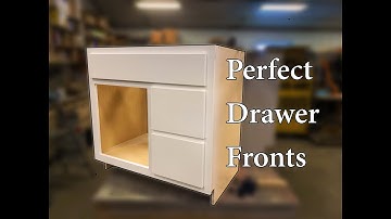 How to install perfect drawer fronts.