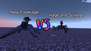 New Freakager vs Illage and Spillage | Minecraft  Mob Battle