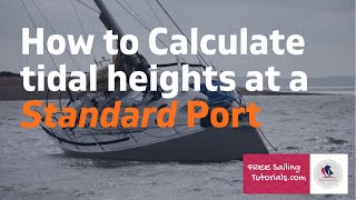 Celebrity Calculating Tidal Heights at a Standard Port Profile