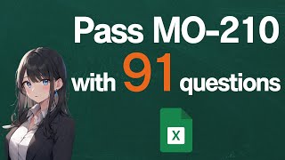 MO-210:Pass with 91 Questions(Excel 365 Apps,Microsoft Office Specialist,MOS) screenshot 3