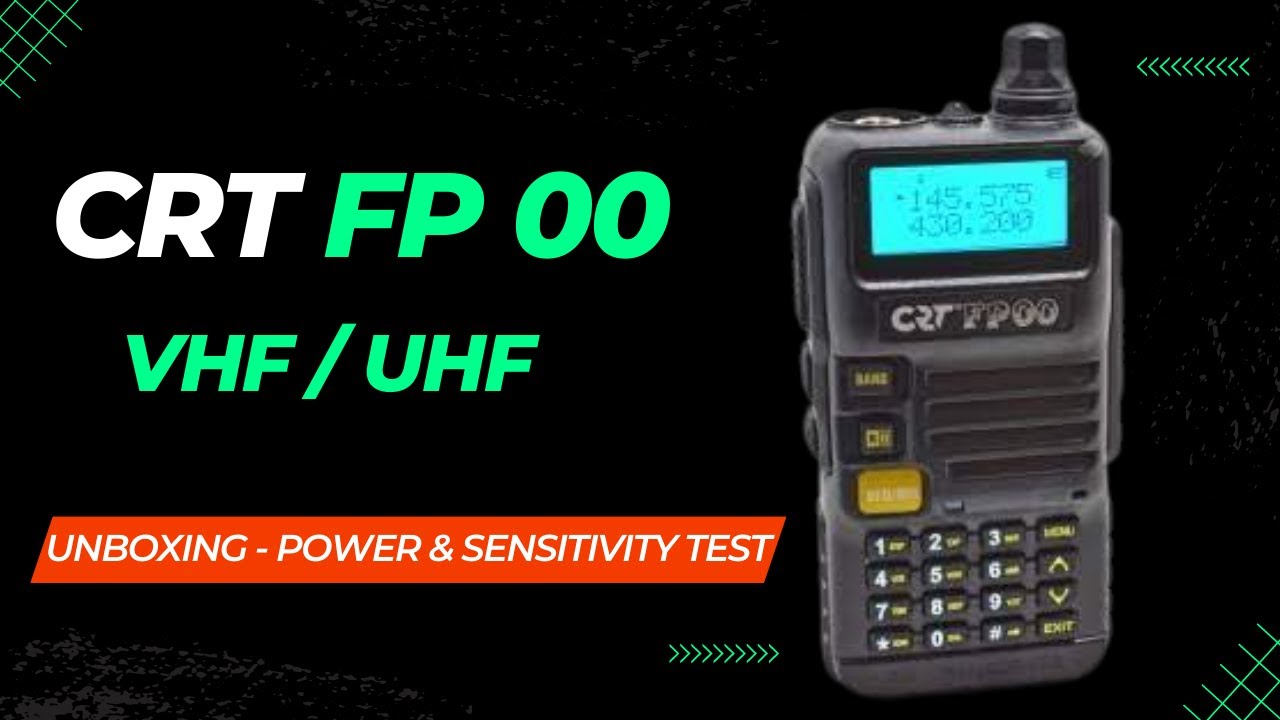 thumbnail: CRTFP00B Draagbaar VHF/UHF Dualband Radiostation 136-174 & 400-470 MHz - Zwart Met 128 Kanalen