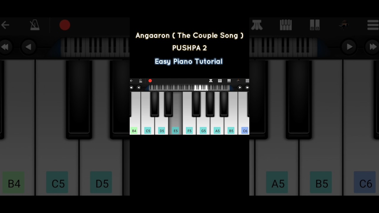 Angaaron - Easy Piano Tutorial | Perfect Piano |