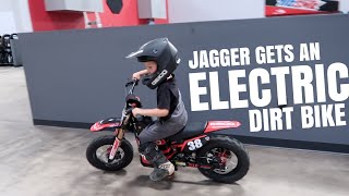 JAGGER GETS AN ELECTRIC DIRT BIKE | OSET BIKE