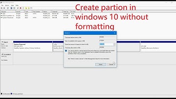 How to partition hard drive in windows 10/8/7 without formatting