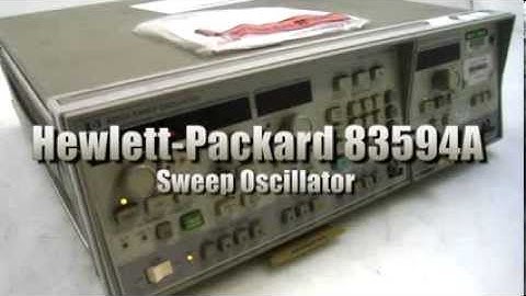 Hewlett Packard Sweep Oscillator 83594A on GovLiquidation.com