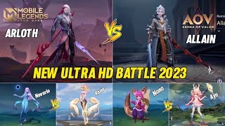 Mobile Legends Bang Bang VS Arena of Valor Hero Comparison 2023 Ultra HD screenshot 3