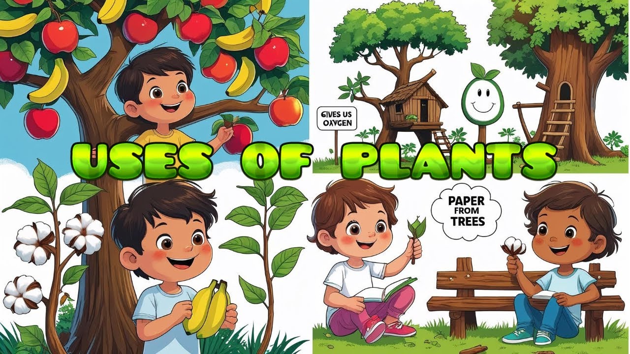 Uses of plants for kids | how are plants important to us | how plants ...