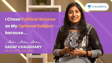 UPSC CSE 2021 - "I Chose Political Science as my Optional Subject..." Sadaf Chaudhary UPSC CSE 2020