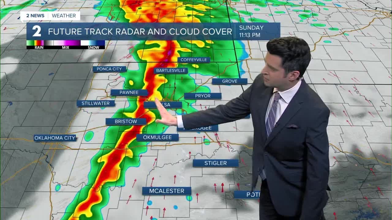 Strong to severe storms tonight - YouTube