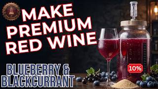 How To Make Premium Red Wine From Blueberry & Blackcurrant