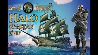 Halo Spartan Ship Hull Sails Figurehead and Flag - Sea of Thieves