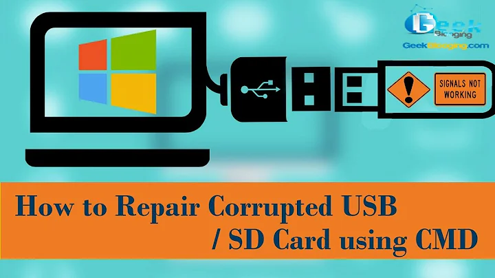 How to Repair USB / SD Card using CMD (Can't Read or Format ) !