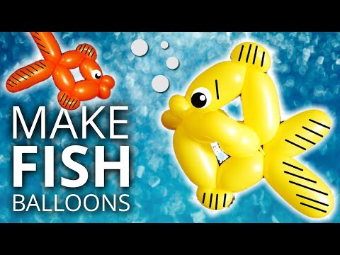 Learn How to Make a Fish Balloon Animal and Fishing Pole