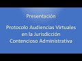 Protocolo Audiencias Virtuales Contencioso Administrativas (Derecho Administrativo Costa Rica).