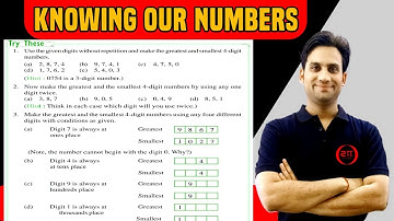 Try These (Ques 1 to Ques 4) page no.3 & 4  NCERT Class 6 Maths Chapter 1 | NCERT Solution | Class 6