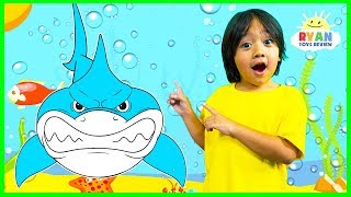 learn about sharks for kids with ryan and learn sea animals names