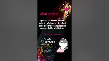Tuple || data types|| Python #tuples #datatypesinpython #methodsoftuple #syntaxoftuples #python
