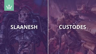 Slaanesh vs Custodes -  2000pt Warhammer 40k battle report